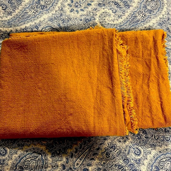 Casaluna set of 2 linen blend heavyweight king size pillow shams in warm brown - Picture 4 of 4